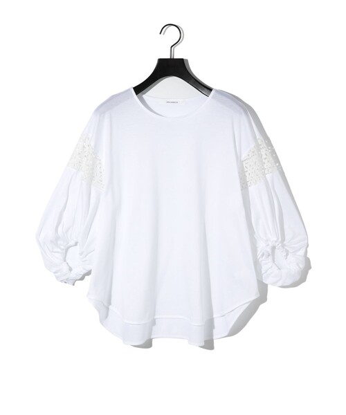 ホワイト パフスリーブ Tシャツ Sacai パフスリーブ Tシャツ | ホワイト | FARFETCH JP