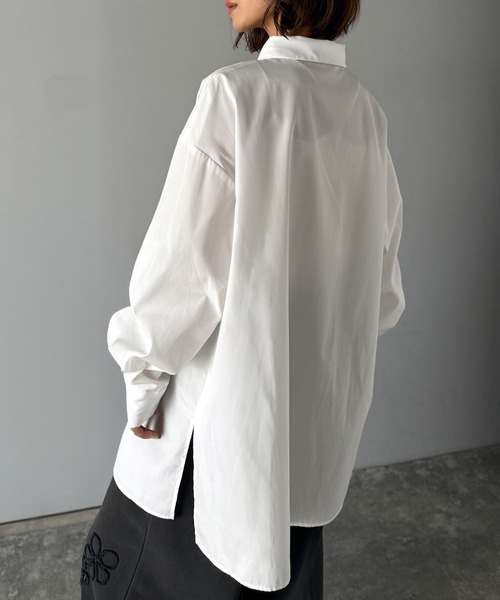シャツ/ブラウス(長袖/七分) acka bijou collar volume shirt bijou collar volume shirt – Acka online store