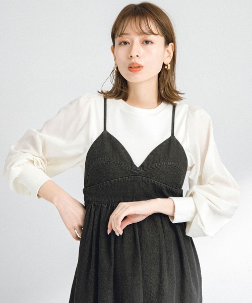 「URBAN RESEARCH Sonny Label」 長袖カットソー FREE オフホワイト レディース