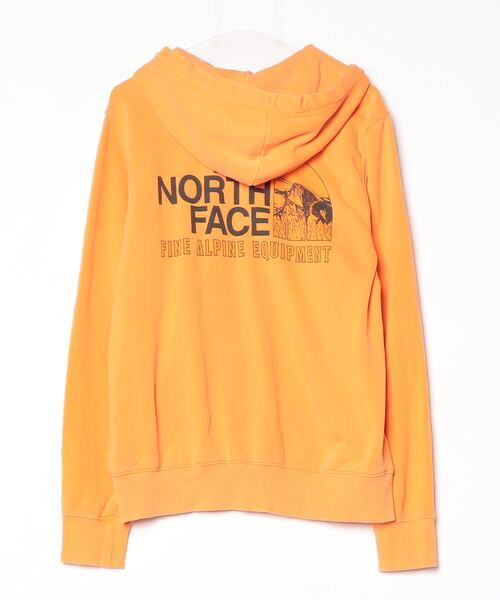 美品　THE NORTH FACE オレンジ　イエロー　パーカー　スウェット THE NORTH FACE ザ・ノース・フェイス パーカー スウェット