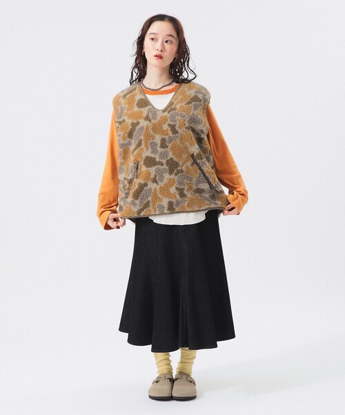 BEAMS BOY ジャガード ボア プルオーバー 新品 BEAMS BOY（ビームス ボーイ） ベスト ジレ ジャガード ボア プル