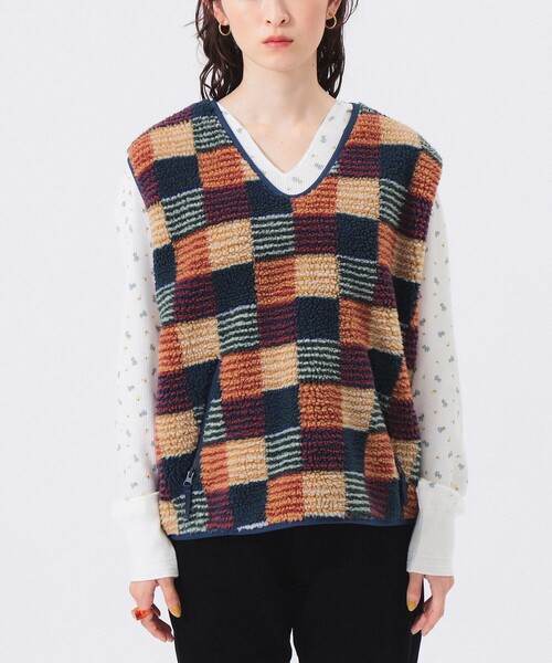 週末価額❗️BEAMS BOYジャガード ボア プルオーバー BEAMS BOY（ビームスボーイ）の「BEAMS BOY / ボーイ ジャカード ボア