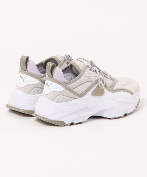 「PUMA」 ローカットスニーカー 24.5cm グレー レディース