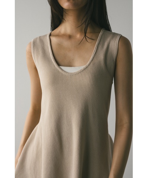 STYLEMIXER ニット セーター ヘムアシンメトリーニットトップ