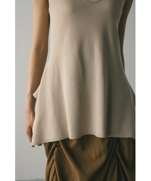 STYLEMIXER ニット セーター ヘムアシンメトリーニットトップ