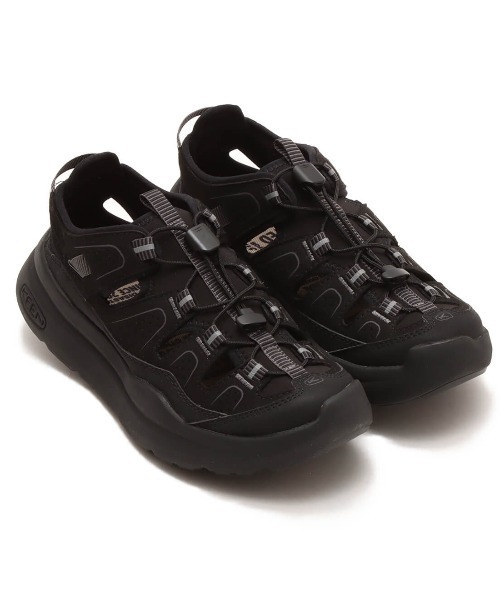 KEEN（キーン） フラットサンダル 24.5cm ブラック レディース