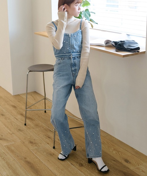 「DISCOAT」 デニムパンツ SMALL ブラック レディース