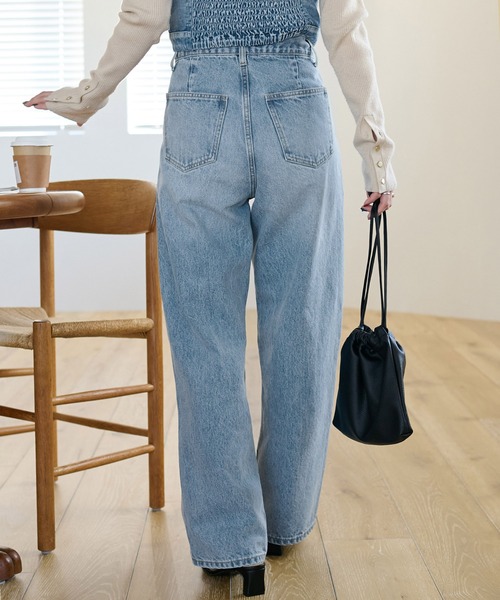 「DISCOAT」 デニムパンツ SMALL ブラック レディース