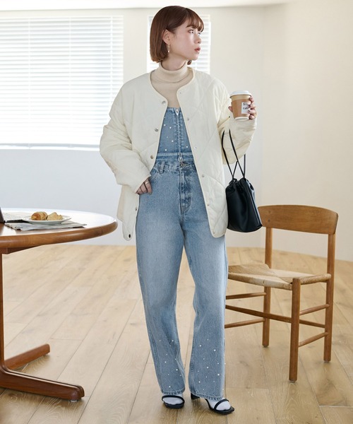 「DISCOAT」 デニムパンツ SMALL ブラック レディース