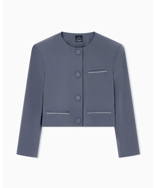 ARMANI EXCHANGE ジャケット ノーカラージャケット 「A|X アルマーニ