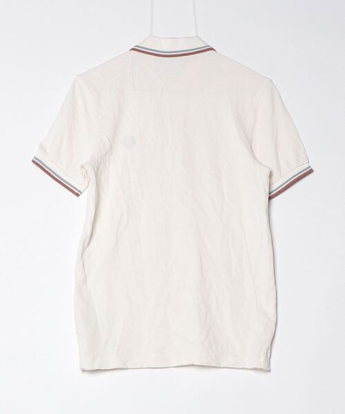 FRED PERRY」 半袖ポロシャツ X-SMALL アイボリー レディース Sheer