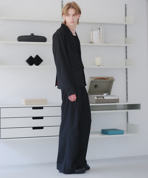 selle glant（セレグランテ） スラックス TWO-TUCK BAGGY DESIGN