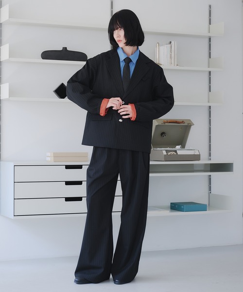 selle glant（セレグランテ） スラックス TWO-TUCK BAGGY DESIGN