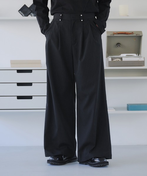 selle glant（セレグランテ） スラックス TWO-TUCK BAGGY DESIGN