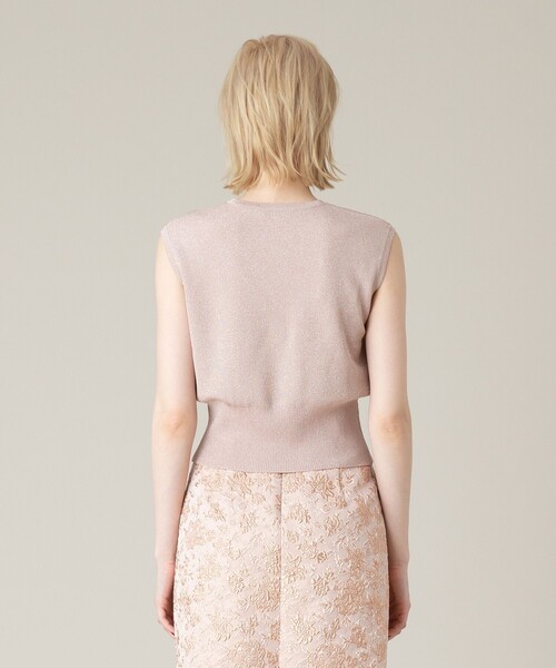 「LOULOU WILLOUGHBY」 ノースリーブニット 2 オフホワイト レディース_画像8