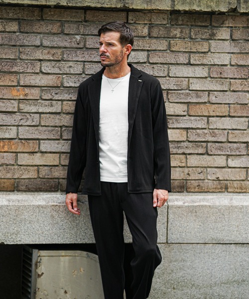 SOMEDIFF セットアップ プリーツテーラードセットアップ メンズ 上下