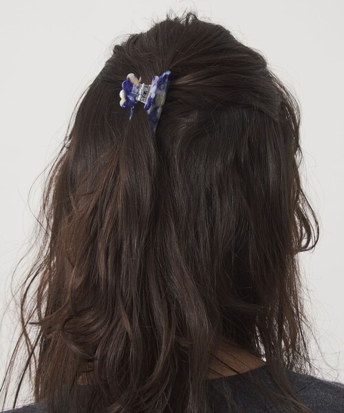 ♦︎acc♦︎ネイビー ヘアクリップ♦︎ラージ green label relaxing（グリーンレーベルリラクシング） ヘアクリップ