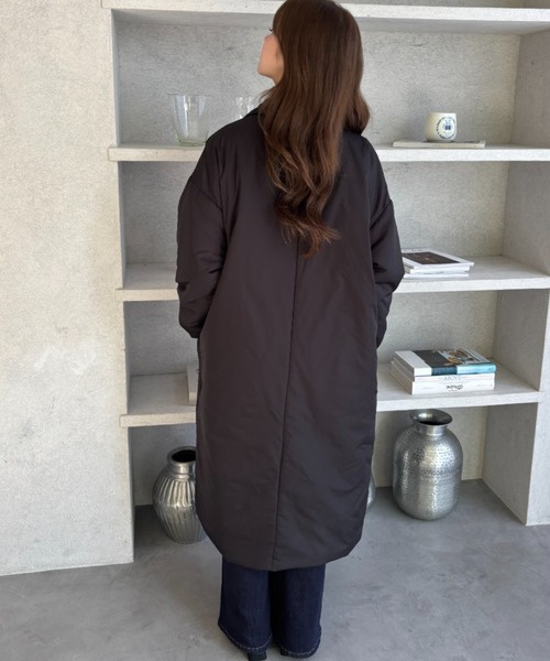 TREOVER コート チェスターコート 軽さと暖かさを実現させた中綿ロング