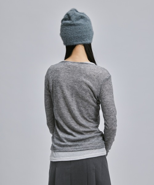 「FEKETE」 ニットキャップ FREE アイボリー レディース_画像7