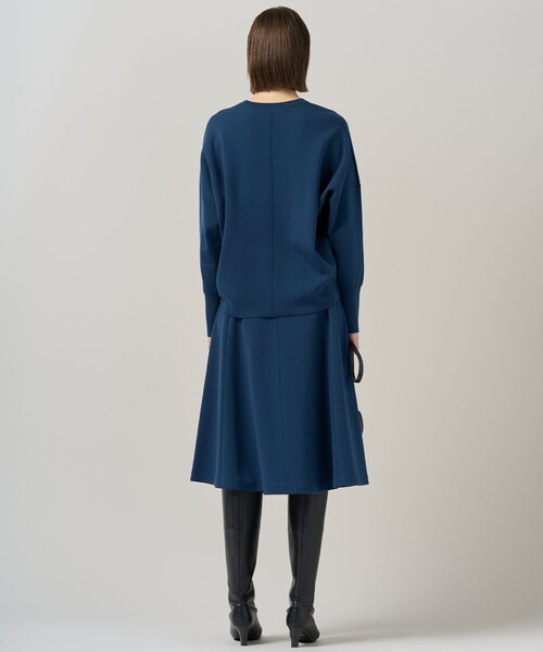 ICB（アイシービー） スカート シルキーウールダブルフェイス ニット