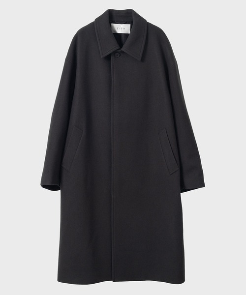 CITY（シティ） ステンカラーコート 2 ダークグリーン メンズ