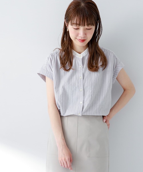「URBAN RESEARCH Sonny Label」 半袖ブラウス FREE ブルー レディース_画像4