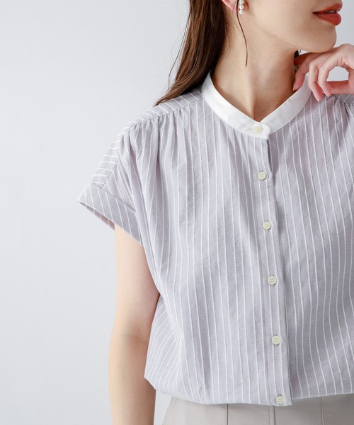 「URBAN RESEARCH Sonny Label」 半袖ブラウス FREE ブルー レディース_画像8