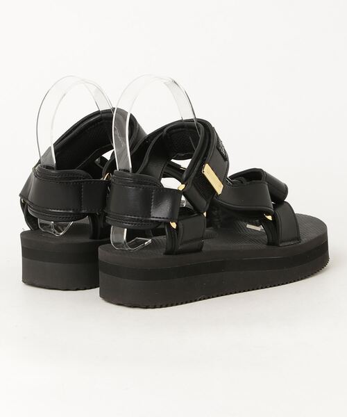 「SUICOKE」 フラットサンダル 22cm ブラック レディース_画像2
