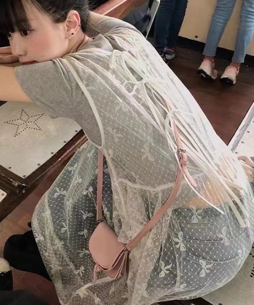 「GEMEDA」 「achic」ノースリーブワンピース M ブラック レディース_画像5