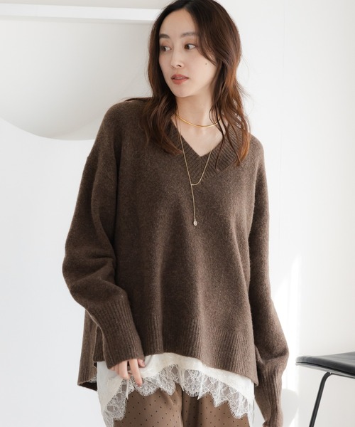 Elura（エルーラ） ニット セーター スフレVネックニット/612204