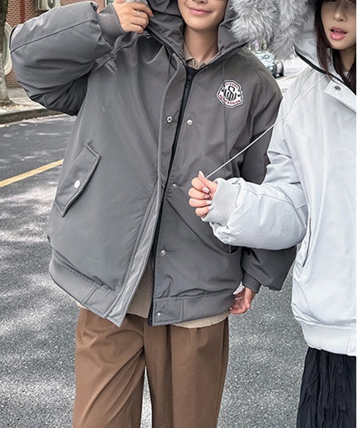 NEW GENTLEMAN ダウンジャケット ダウン フーサヴィーク フードファー