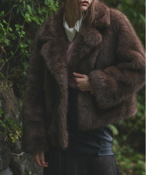 ad thie（アドティエ） コート アウター テーラードカラー フェイク