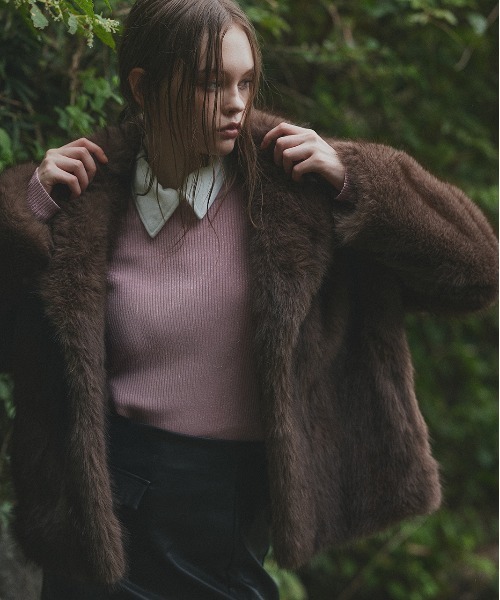 ad thie（アドティエ） コート アウター テーラードカラー フェイク