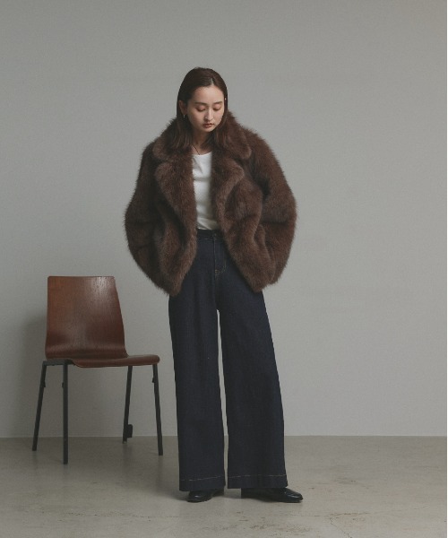 ad thie（アドティエ） コート アウター テーラードカラー フェイク