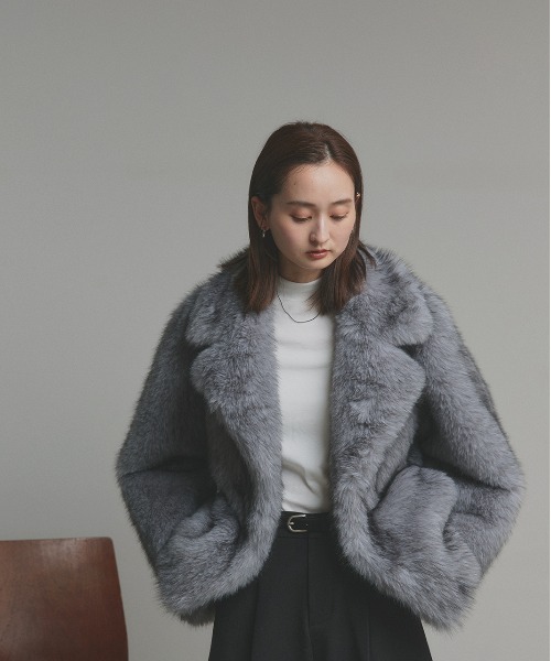 ad thie（アドティエ） コート アウター テーラードカラー フェイク