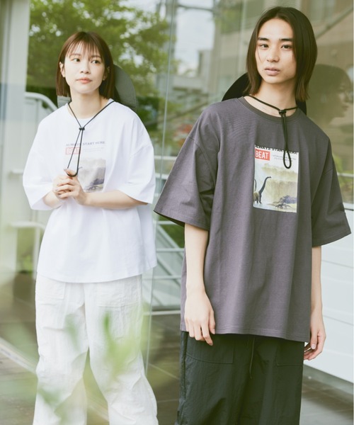 「flaner」 半袖Tシャツ MEDIUM ホワイト レディース_画像8