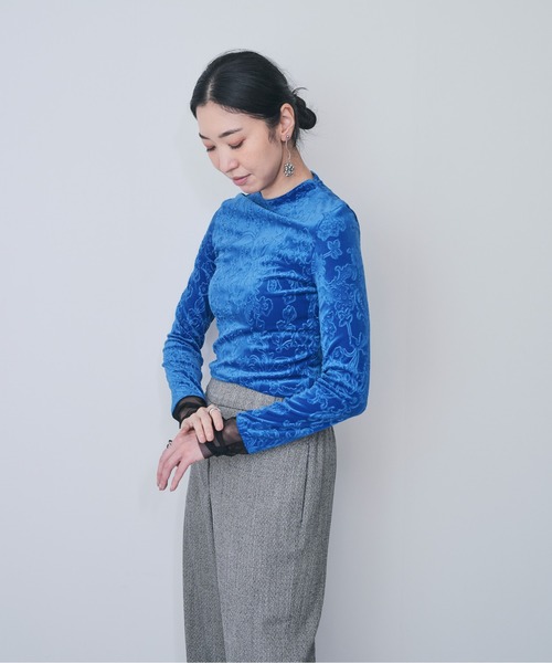 「DOLLUPOOPS」 長袖カットソー 38 ブルー レディース_画像5