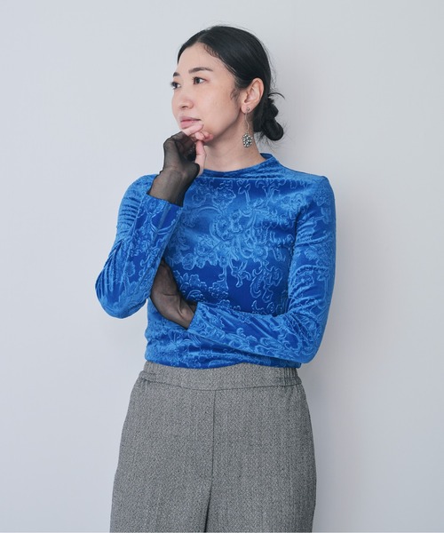 「DOLLUPOOPS」 長袖カットソー 38 ブルー レディース_画像6