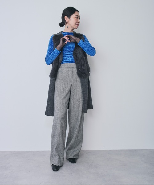 「DOLLUPOOPS」 長袖カットソー 38 ブルー レディース_画像9