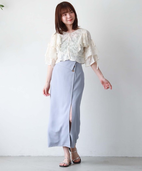 「archives」 タイトスカート MEDIUM ブラック レディース_画像2