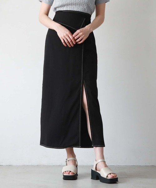 「archives」 タイトスカート MEDIUM ブラック レディース_画像7