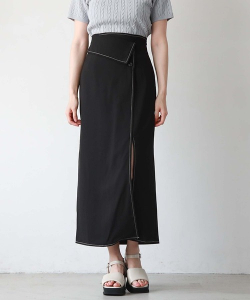 「archives」 タイトスカート MEDIUM ブラック レディース_画像8