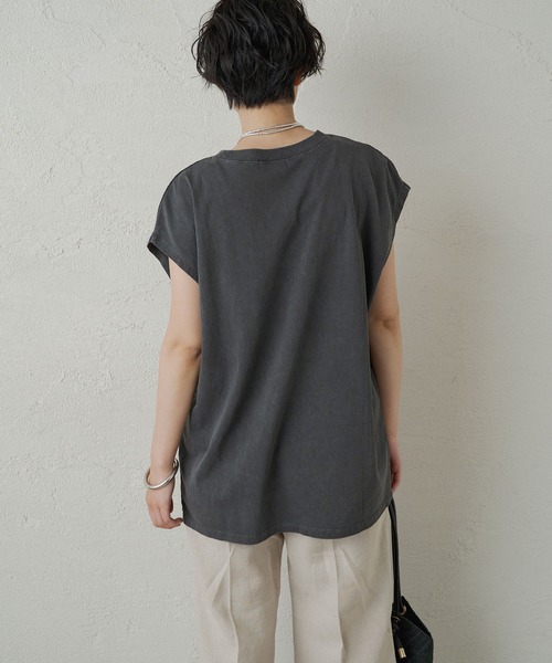 「LOUNGEDRESS」 半袖Tシャツ FREE ブラック レディース_画像4