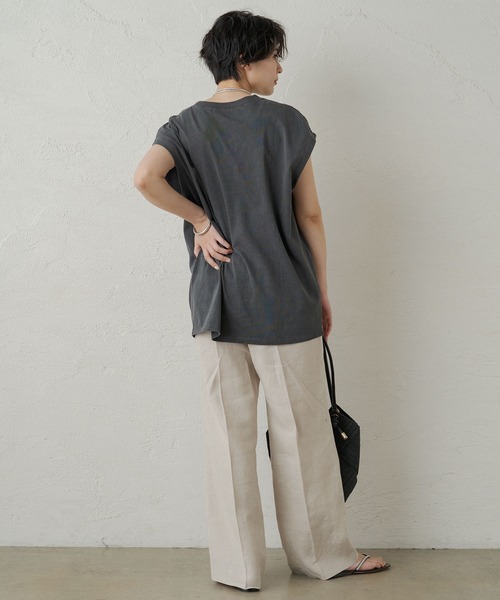 「LOUNGEDRESS」 半袖Tシャツ FREE ブラック レディース_画像7