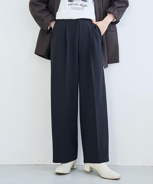 ごえん coen（コーエン） uvカット ワイドパンツ スラックス パンツ 「定番/新