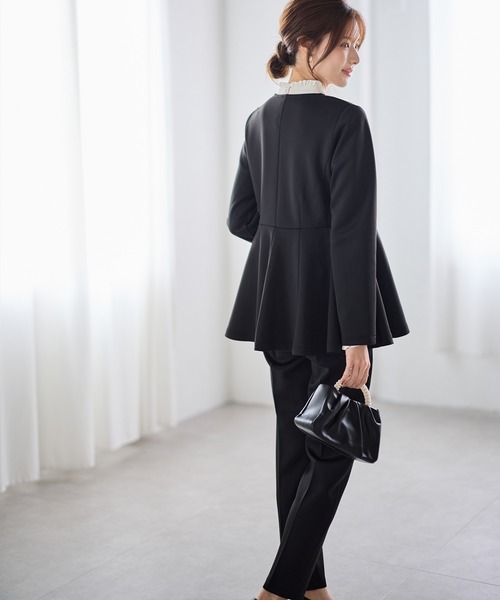 GeeRA（ジーラ） セットアップ 「2点セット」ペプラムジャケット