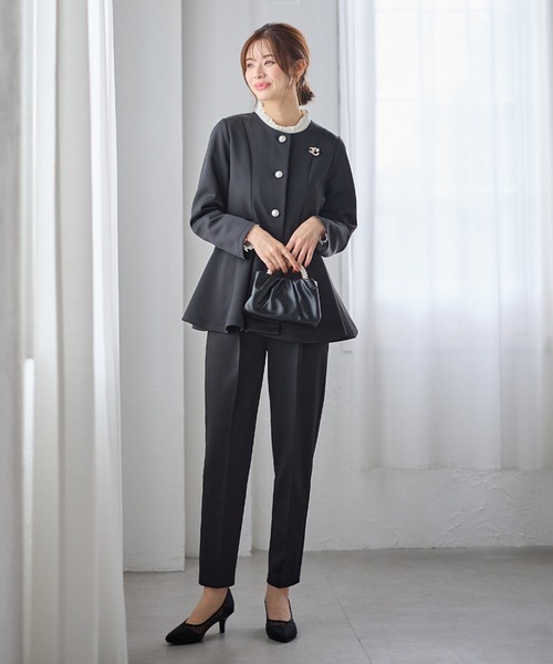 GeeRA（ジーラ） セットアップ 「2点セット」ペプラムジャケット