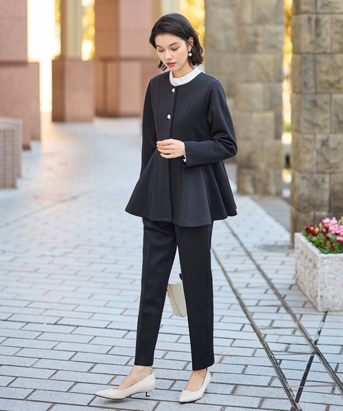 GeeRA（ジーラ） セットアップ 「2点セット」ペプラムジャケット