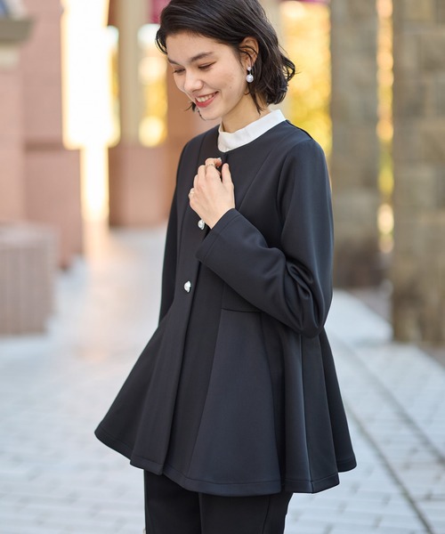 GeeRA（ジーラ） セットアップ 「2点セット」ペプラムジャケット