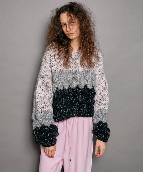 maison Special 長袖ニット MAISON SPECIAL（メゾンスペシャル） 長袖ニット FREE ブラック